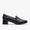 Iridessa Sky zwarte leren Loafers voor dames