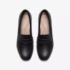 Iridessa Sky zwarte leren Loafers voor dames
