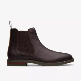 Jaxen Easy bruine getrommelde Chelsea boots voor heren