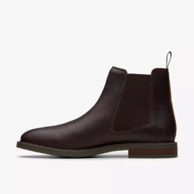 Jaxen Easy bruine getrommelde Chelsea boots voor heren