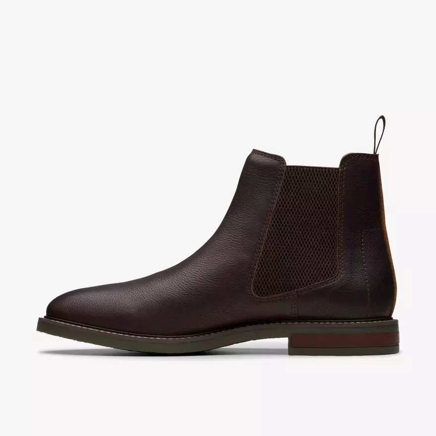 Jaxen Easy bruine getrommelde Chelsea boots voor heren Jaxen Easy bruine getrommelde Chelsea boots voor heren