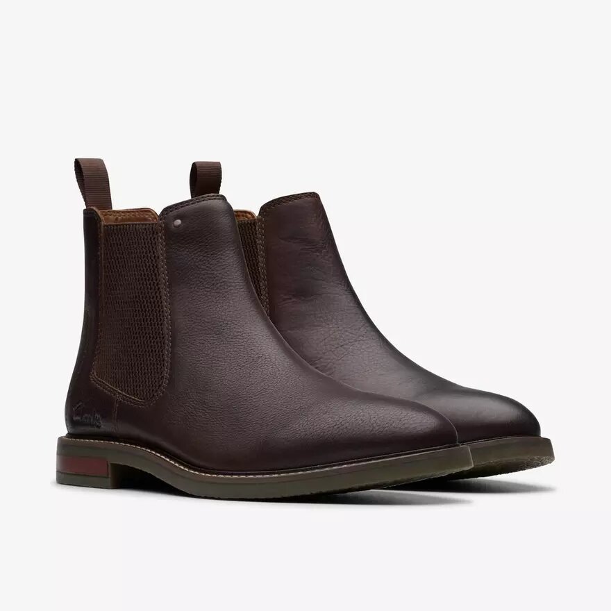 Jaxen Easy bruine getrommelde Chelsea boots voor heren Jaxen Easy bruine getrommelde Chelsea boots voor heren