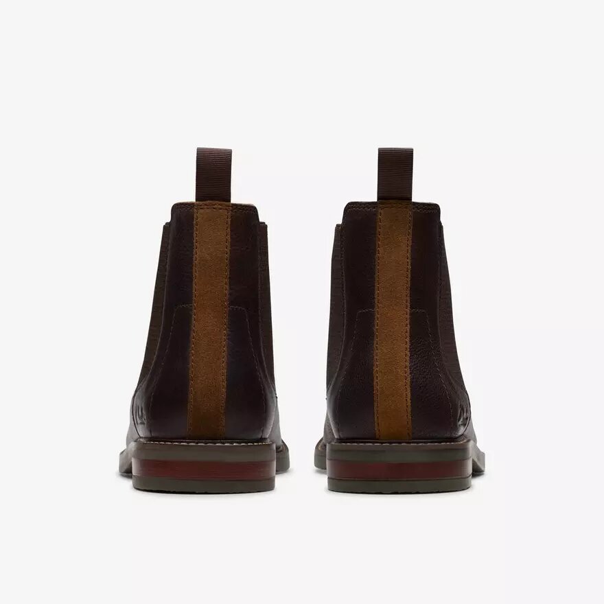Jaxen Easy bruine getrommelde Chelsea boots voor heren Jaxen Easy bruine getrommelde Chelsea boots voor heren