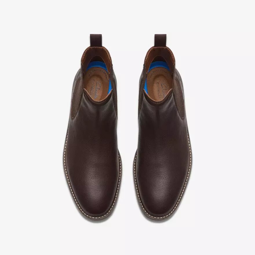 Jaxen Easy bruine getrommelde Chelsea boots voor heren Jaxen Easy bruine getrommelde Chelsea boots voor heren