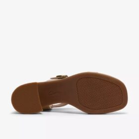 Jaylan Sol champagnekleurige Sandalen met hak voor dames