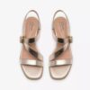 Jaylan Sol champagnekleurige Sandalen met hak voor dames Jaylan Sol champagnekleurige Sandalen met hak voor dames
