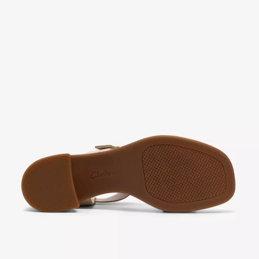 Jaylan Sol off-white leren Sandalen met hak voor dames Jaylan Sol off-white leren Sandalen met hak voor dames