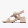 Jaylan Sol off-white leren Sandalen met hak voor dames Jaylan Sol off-white leren Sandalen met hak voor dames