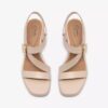 Jaylan Sol off-white leren Sandalen met hak voor dames Jaylan Sol off-white leren Sandalen met hak voor dames