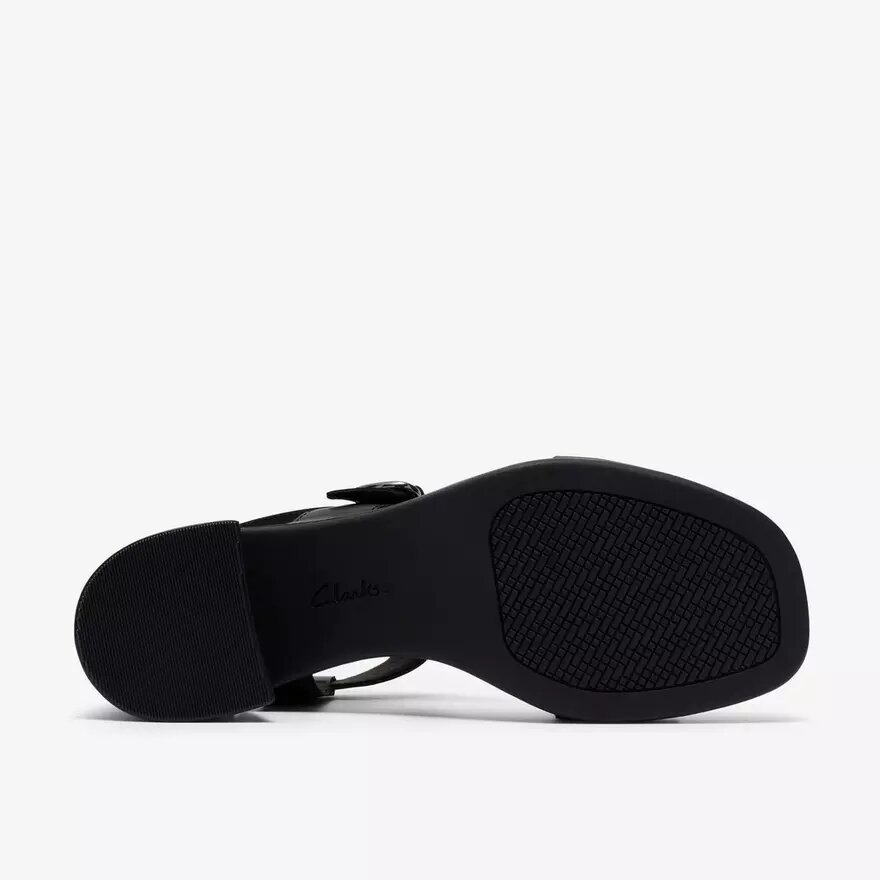 Jaylan Sol zwarte leren Sandalen met hak voor dames Jaylan Sol zwarte leren Sandalen met hak voor dames