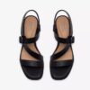 Jaylan Sol zwarte leren Sandalen met hak voor dames Jaylan Sol zwarte leren Sandalen met hak voor dames