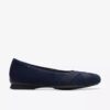 Jazmynn Gem marineblauwe suède Ballerina’s voor dames Jazmynn Gem marineblauwe suède Ballerina’s voor dames