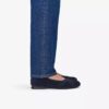 Jazmynn Gem marineblauwe suède Ballerina’s voor dames Jazmynn Gem marineblauwe suède Ballerina’s voor dames