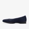 Jazmynn Gem marineblauwe suède Ballerina’s voor dames Jazmynn Gem marineblauwe suède Ballerina’s voor dames