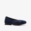 Jazmynn Gem marineblauwe suède Ballerina’s voor dames Jazmynn Gem marineblauwe suède Ballerina’s voor dames