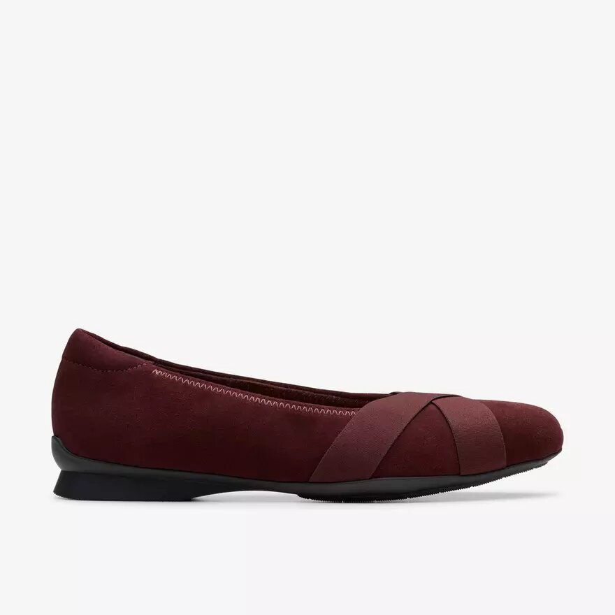 Jazmynn Gem Merlot suède Ballerina’s voor dames Jazmynn Gem Merlot suède Ballerina’s voor dames