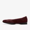 Jazmynn Gem Merlot suède Ballerina’s voor dames Jazmynn Gem Merlot suède Ballerina’s voor dames