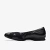 Jazmynn Gem zwarte leren ballerina’s voor dames Jazmynn Gem zwarte leren ballerina’s voor dames