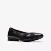 Jazmynn Gem zwarte leren ballerina’s voor dames Jazmynn Gem zwarte leren ballerina’s voor dames