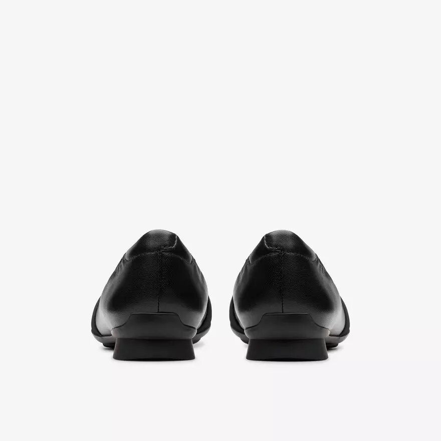 Jazmynn Gem zwarte leren ballerina’s voor dames Jazmynn Gem zwarte leren ballerina’s voor dames
