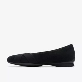 Jazmynn Gem zwarte suède Slip-ons voor dames