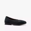 Jazmynn Gem zwarte suède Slip-ons voor dames