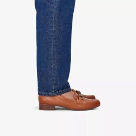 Juliet Echo tan leren Loafers voor dames