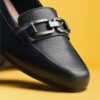 Juliet Echo zwarte leren Loafers voor dames Juliet Echo zwarte leren Loafers voor dames