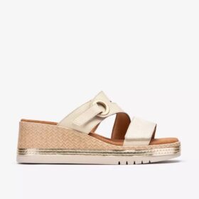 Kidiki Cove crèmekleurige leren Wedges voor dames