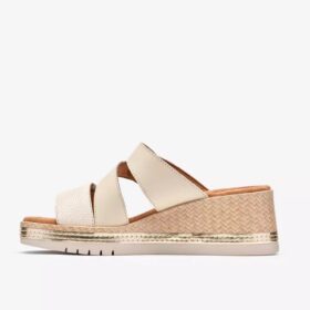 Kidiki Cove crèmekleurige leren Wedges voor dames