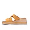 Kidiki Cove gele nubuck Wedges voor dames
