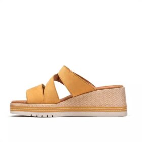 Kidiki Cove gele nubuck Wedges voor dames