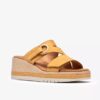 Kidiki Cove gele nubuck Wedges voor dames