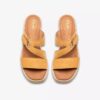 Kidiki Cove gele nubuck Wedges voor dames