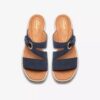 Kidiki Cove marineblauwe nubuck-Wedges voor dames Kidiki Cove marineblauwe nubuck-Wedges voor dames