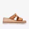 Kidiki Cove tan nubuck Wedges voor dames Kidiki Cove tan nubuck Wedges voor dames