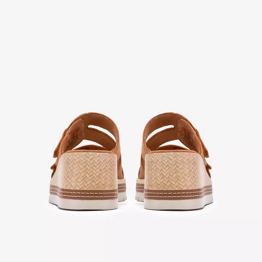 Kidiki Cove tan nubuck Wedges voor dames Kidiki Cove tan nubuck Wedges voor dames