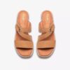 Kidiki Cove tan nubuck Wedges voor dames Kidiki Cove tan nubuck Wedges voor dames