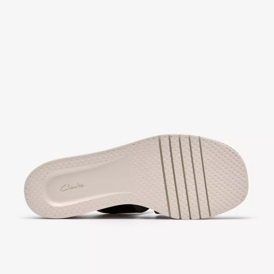 Kidiki Cove zwarte leren Wedges voor dames Kidiki Cove zwarte leren Wedges voor dames