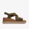 Kidiki Sun donkerolijfkleurige nubuck-Wedges voor dames Kidiki Sun donkerolijfkleurige nubuck-Wedges voor dames
