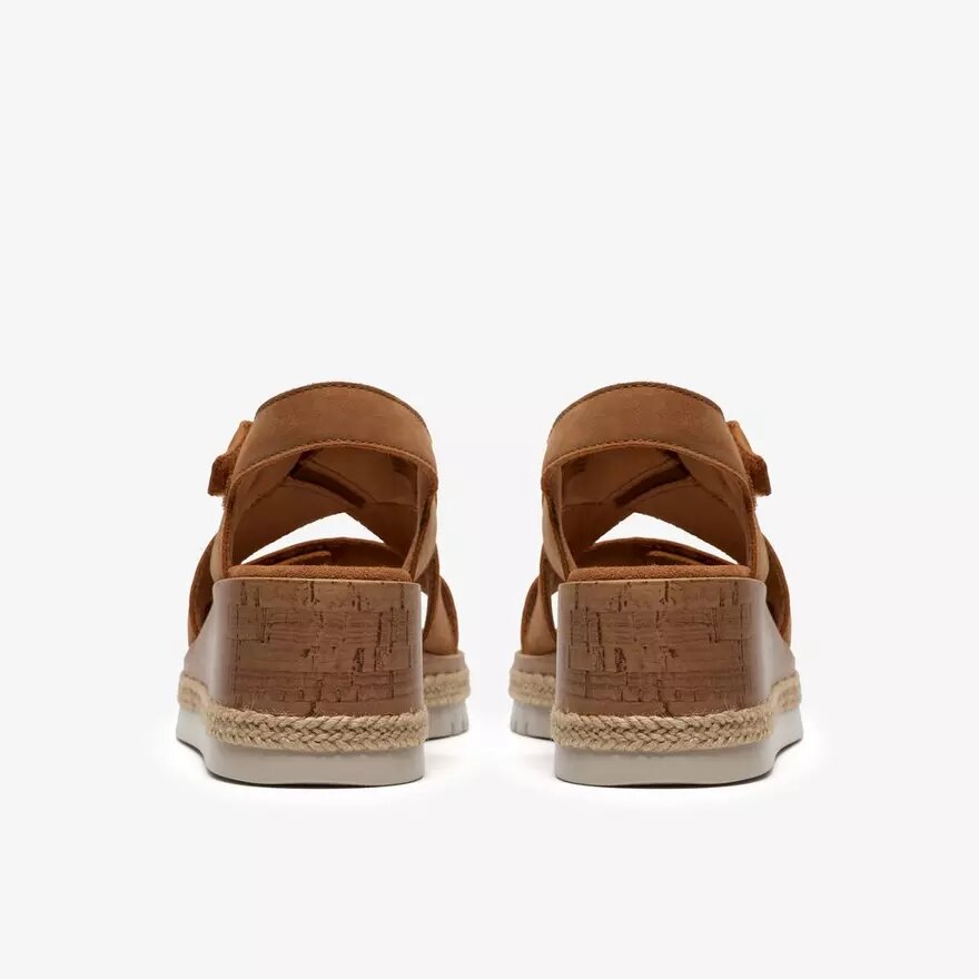 Kidiki Sun Tan nubuck Wedges voor dames Kidiki Sun Tan nubuck Wedges voor dames