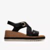 Kidiki Sun zwarte combinatie-Wedges voor dames Kidiki Sun zwarte combinatie-Wedges voor dames