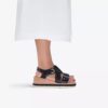 Kidiki Sun zwarte combinatie-Wedges voor dames Kidiki Sun zwarte combinatie-Wedges voor dames