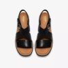Kidiki Sun zwarte combinatie-Wedges voor dames Kidiki Sun zwarte combinatie-Wedges voor dames