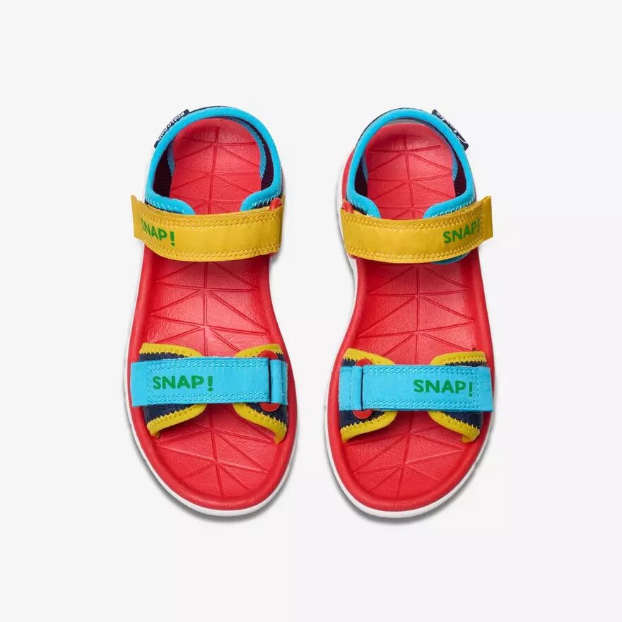 Kindersandalen ‘Surfing Ace’ met marineblauwe print als print Kindersandalen ‘Surfing Ace’ met marineblauwe print als print