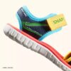 Kindersandalen ‘Surfing Ace’ met marineblauwe print als print Kindersandalen ‘Surfing Ace’ met marineblauwe print als print