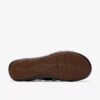Kitly Ave marineblauwe leren platte sandalen voor dames Kitly Ave marineblauwe leren platte sandalen voor dames