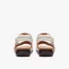 Kitly Ave off-white leren platte sandalen voor dames Kitly Ave off-white leren platte sandalen voor dames