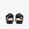 Kitly Ave platte sandalen van zwart leer voor dames Kitly Ave platte sandalen van zwart leer voor dames