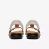 Kitly Gem witte leren platte sandalen voor dames Kitly Gem witte leren platte sandalen voor dames